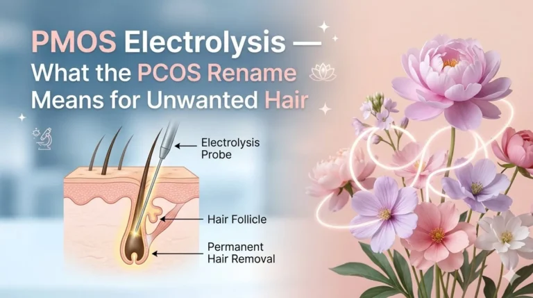PCOS PMOS electrolysis for permanent hair removal at Cranky Crow Electrolysis Melbourne FL